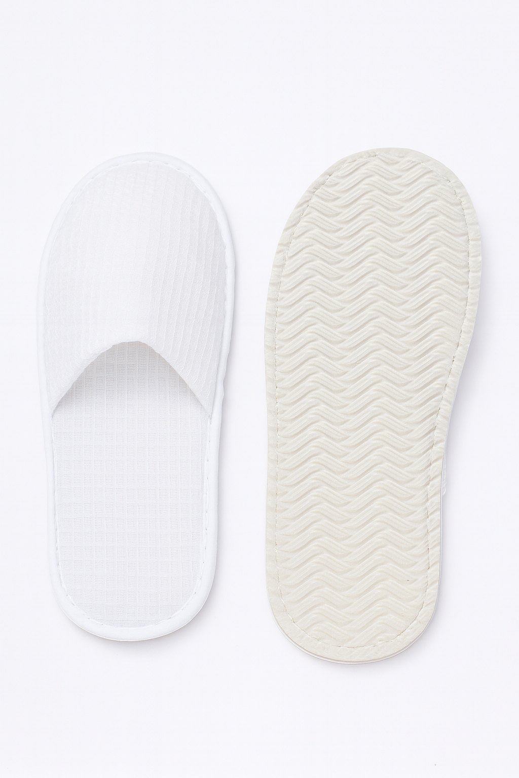 Waffle Knit Disposable Slippers
